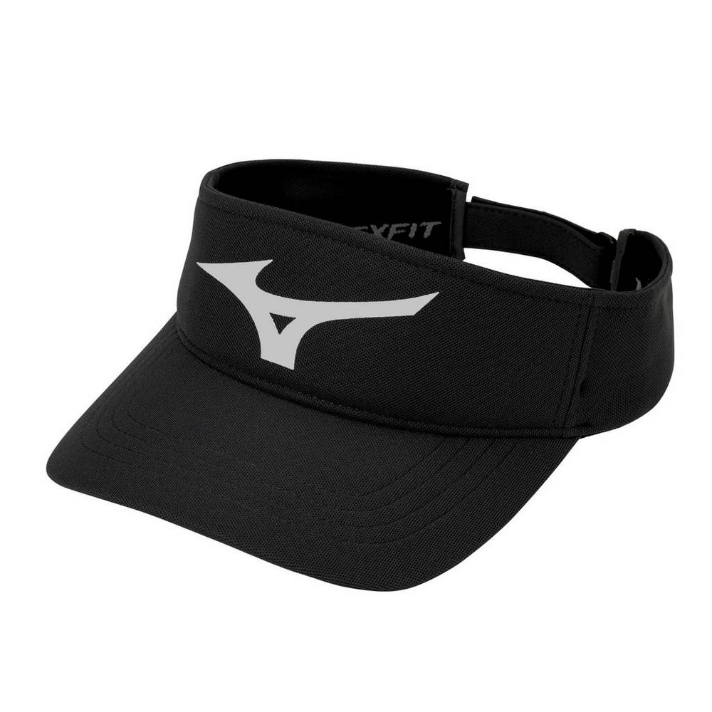 Womens Mizuno Diamond Baseball Visor Black/Grey Philippines (ABWHRC307)